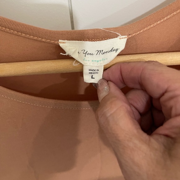 See you Monday nude color dress size large with jacket by Solitare size Med - Picture 3 of 8